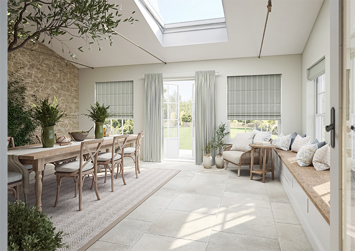 Laurel Stripe, Grey - Made to Measure Curtains - Image 8